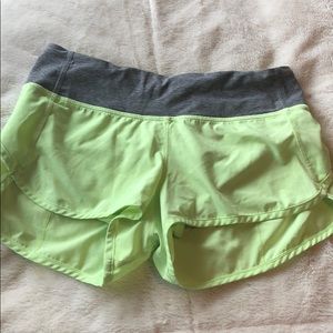 Lululemon speed shorts